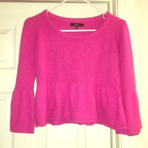 Express Peplum Bell Sleeve Sweater
